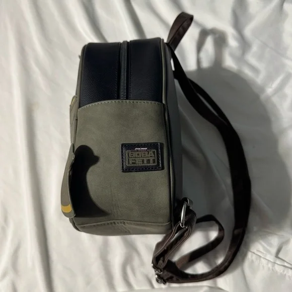 Bioworld Star Wars Boba Fett Mini Backpack Green & Black Cosplay - Picture 7 of 15